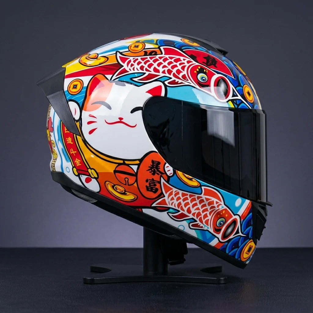 Helmet Chinese Print | Koralyne™