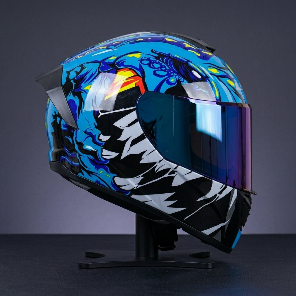 Helmet Blue Monster | Koralyne™