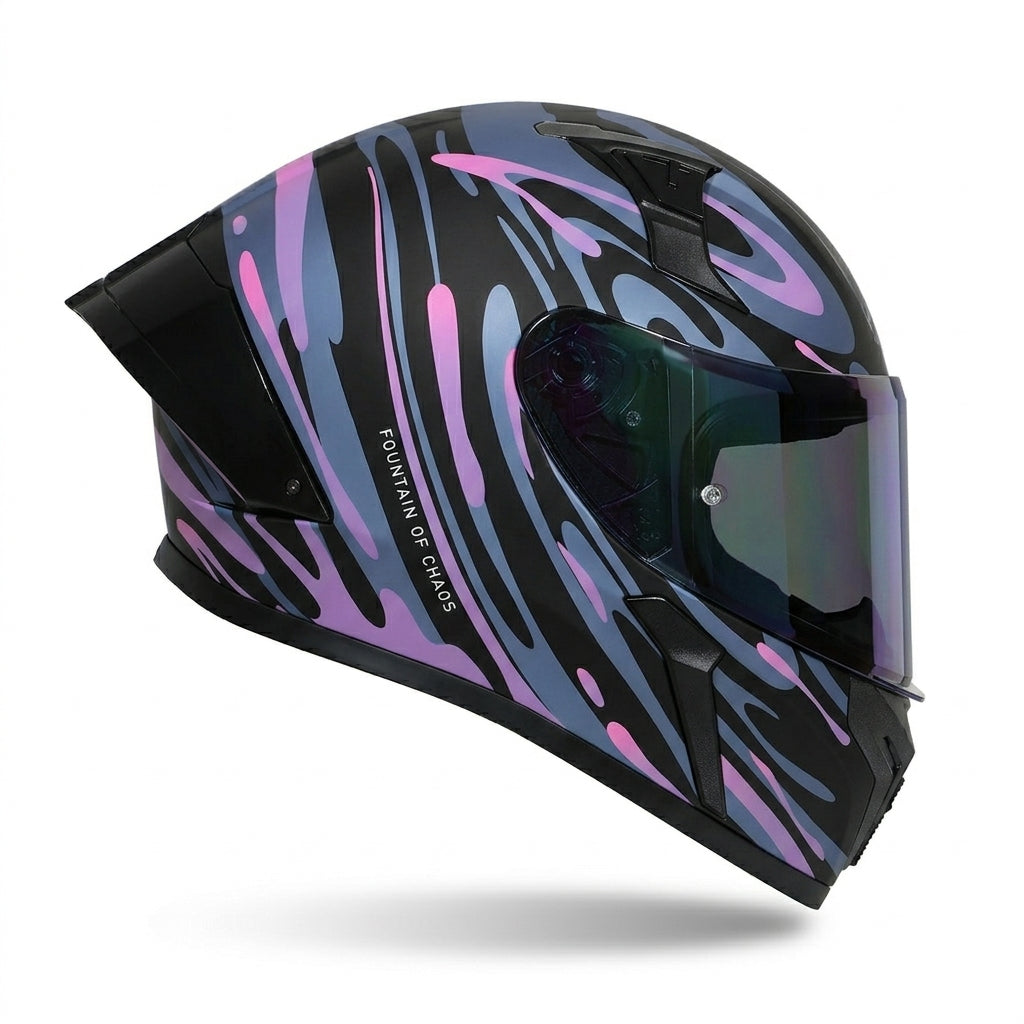 Helmet Black with purple