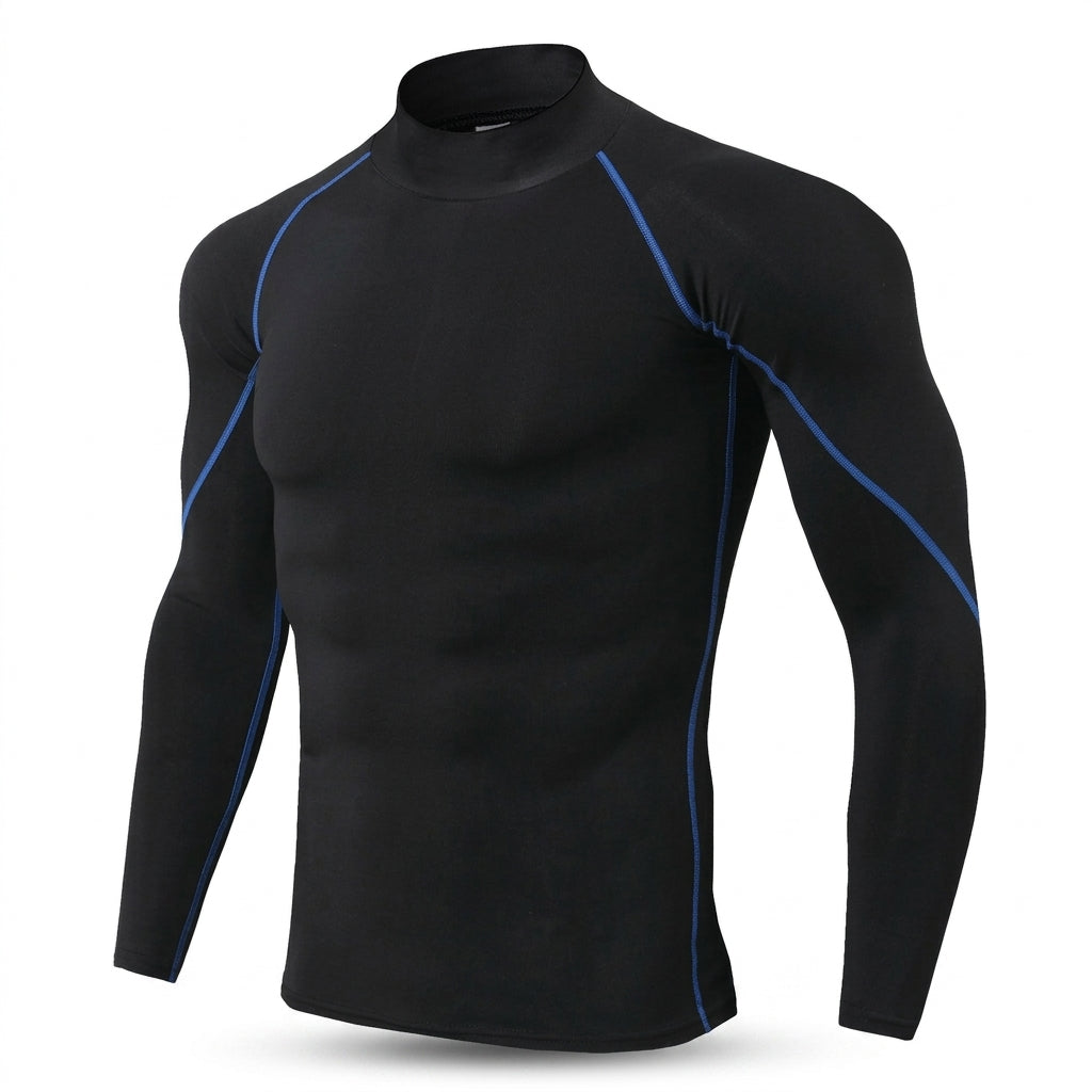 Black Striped Thermal Base Layer