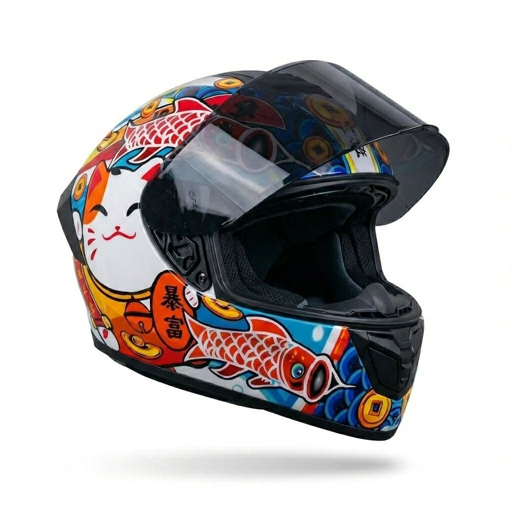 Helmet Chinese Print | Koralyne™