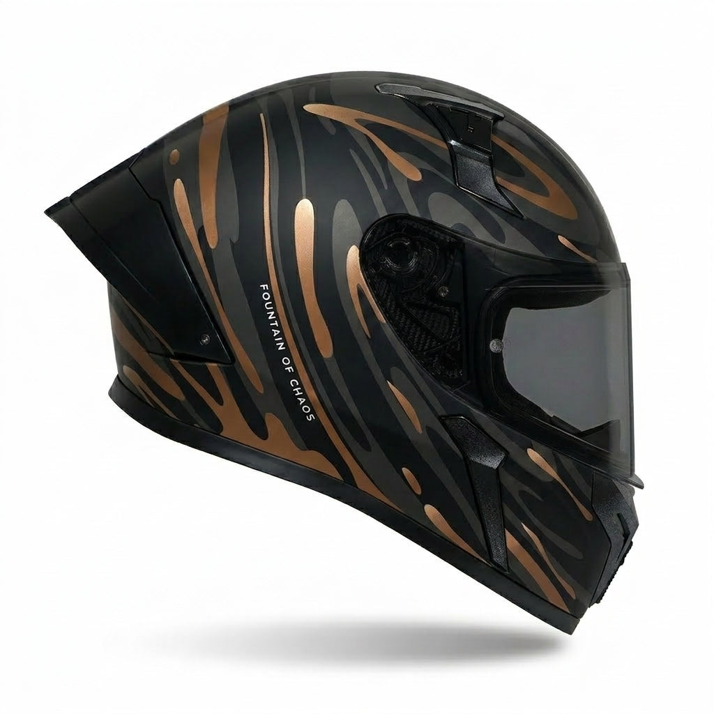 Helmet Black with gold