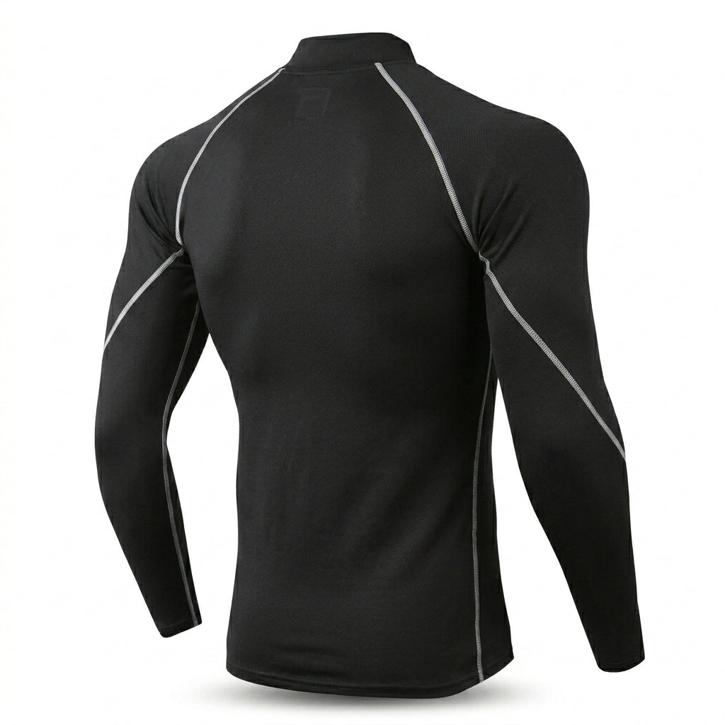 Black Striped Thermal Base Layer