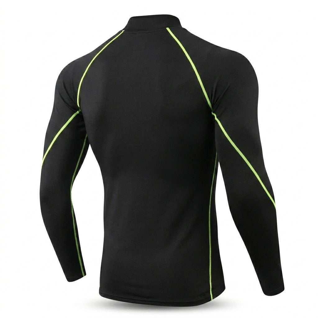 Black Striped Thermal Base Layer