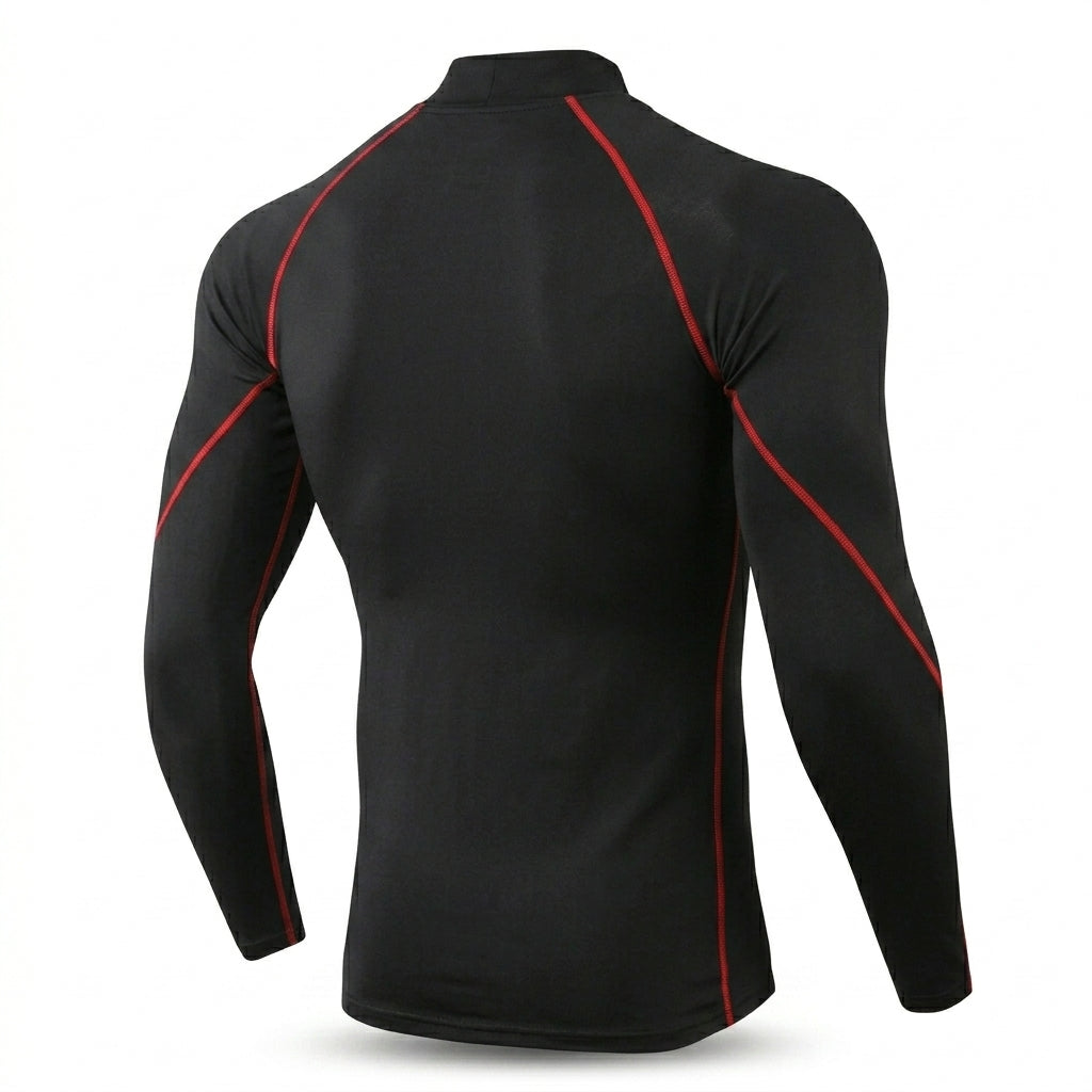 Black Striped Thermal Base Layer