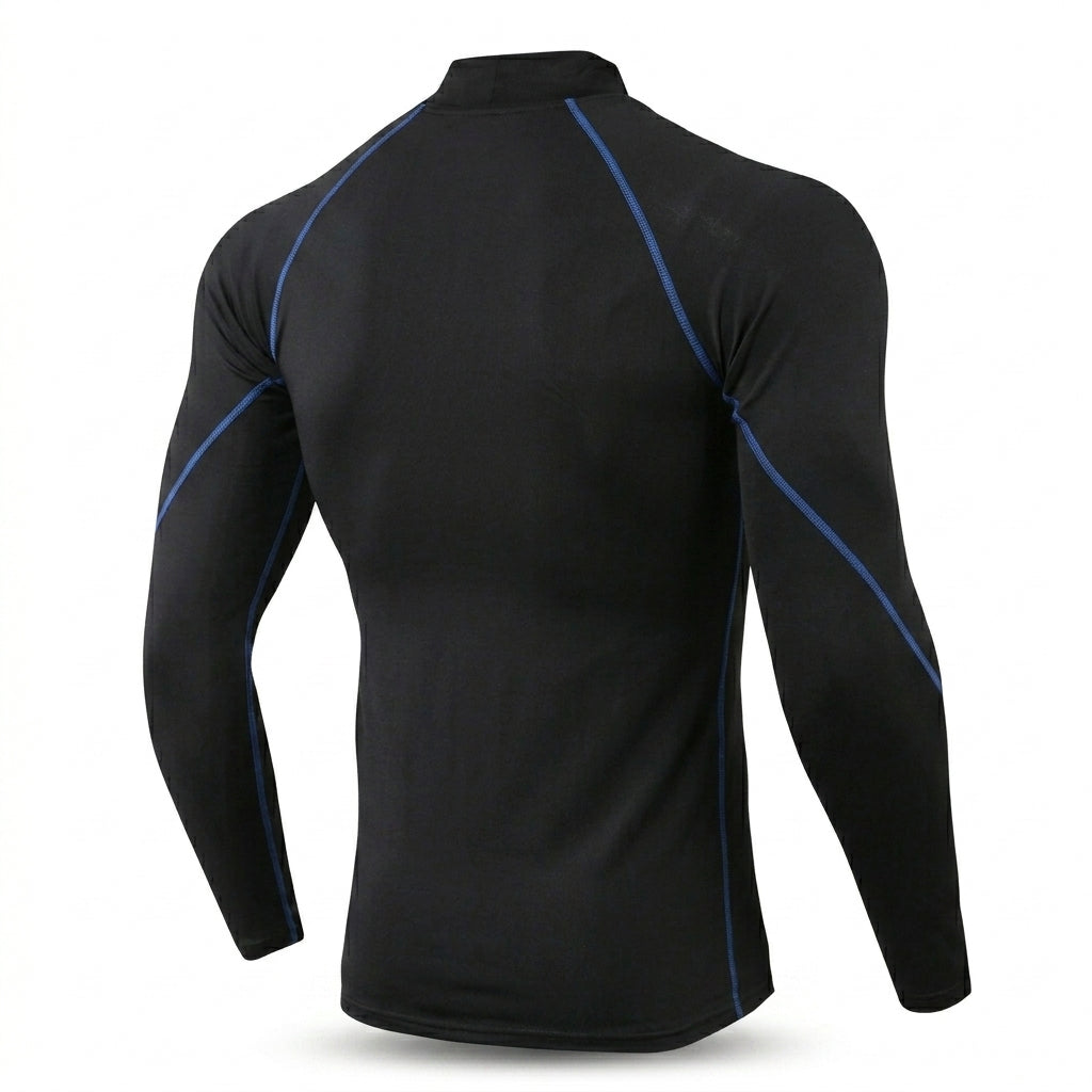 Black Striped Thermal Base Layer