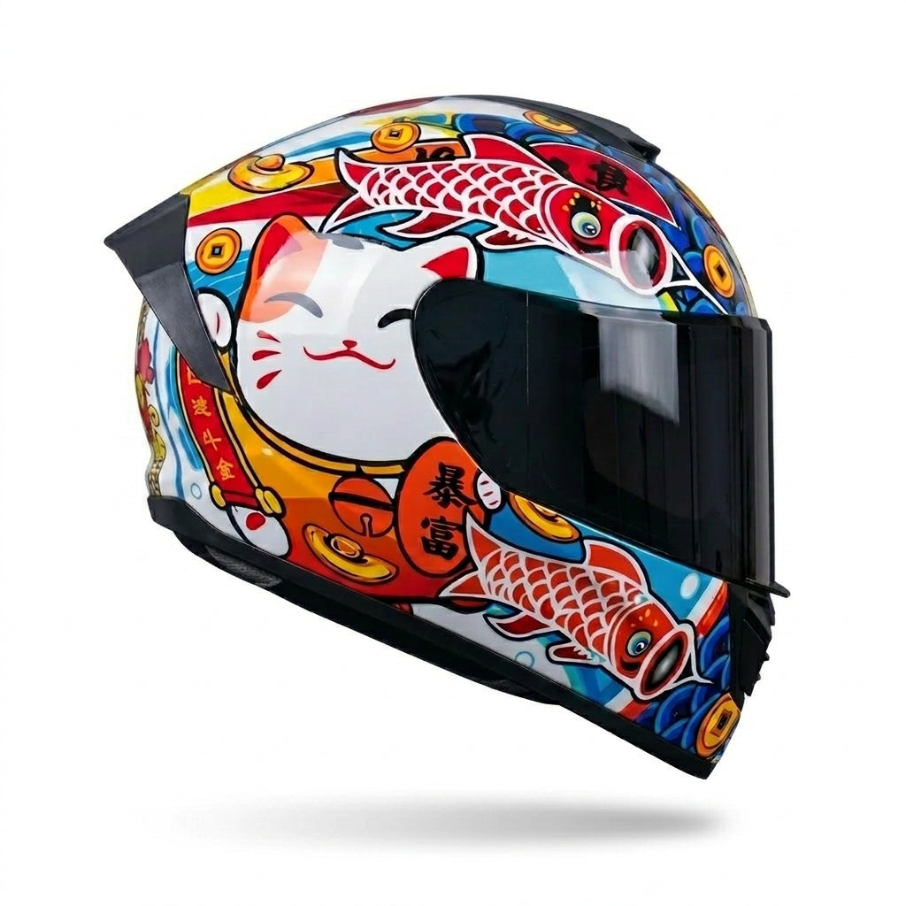 Helmet Chinese Print | Koralyne™