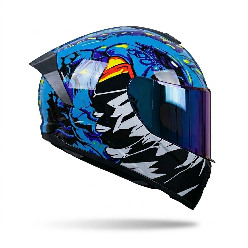 Helmet Blue Monster | Koralyne™