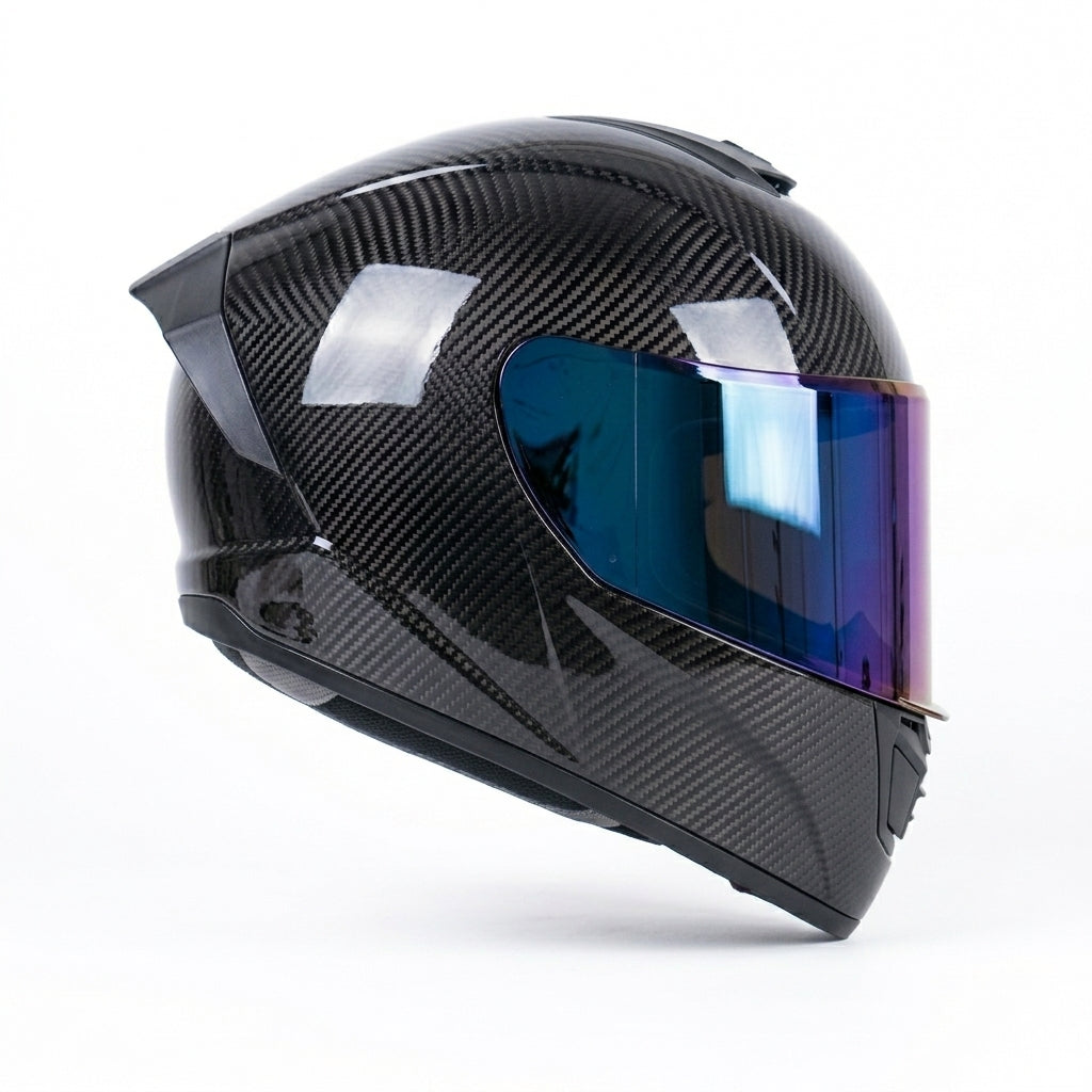 Helmet Glossy Black Blue | Koralyne™