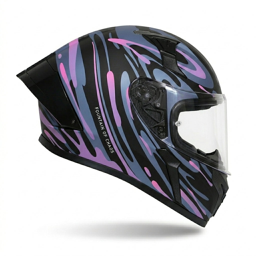 Helmet Black with purple